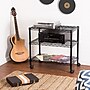 Honey-Can-Do 3-Shelf Metal Mobile A/V Cart, Black (CRT-09693)~#|#~m006981820_sc7