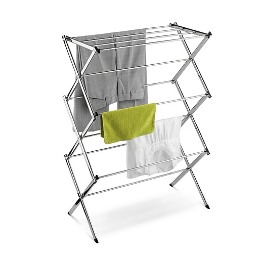 Honey-Can-Do DRY-03053 Expandable Steel Drying Rack, Chrome