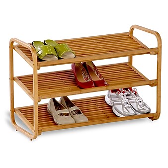 Honey Can Do 3-Tier Bamboo Shoe Rack Organizer (SHO-01599)