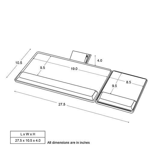 Fellowes® Designer Suites™ Compact Keyboard Tray Staples
