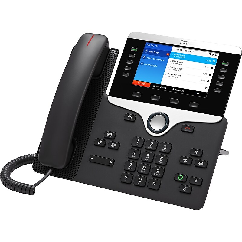 Cisco 8861 IP Phone, Cable, Wall Mountable, Desktop (CP-8861-3PW-NA-K9=) image 1