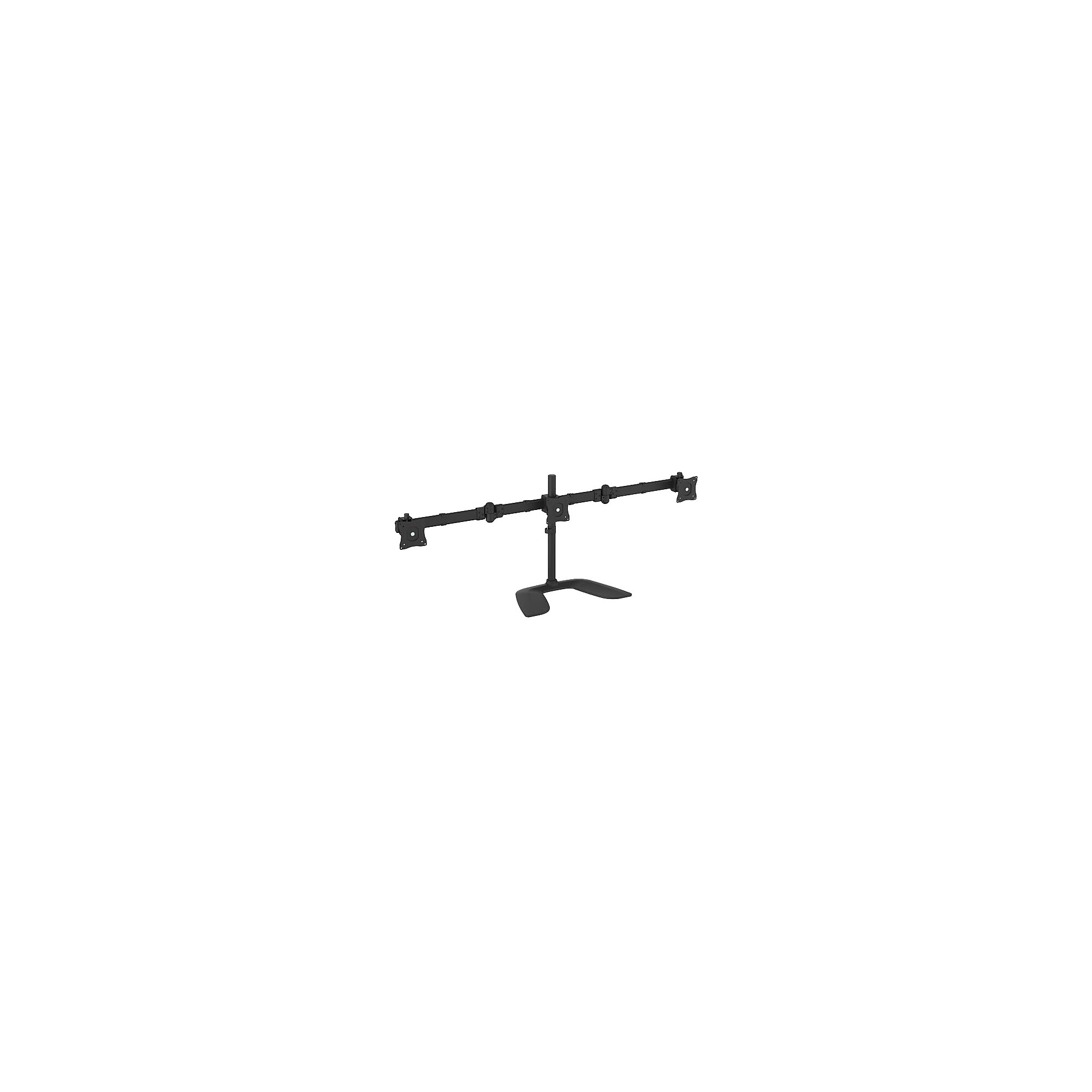 StarTech Triple-Monitor Desktop Stand, Articulating Adjustable Monitor, Up to 27″, Black (ARMBARTRIO2) Simolary simolary.com