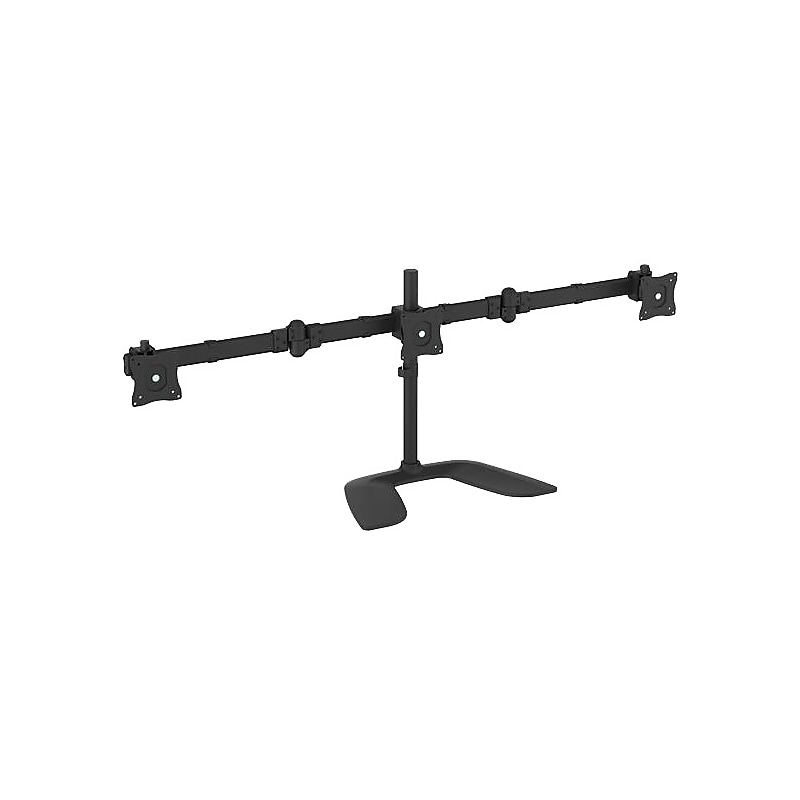 StarTech Triple-Monitor Desktop Stand, Articulating Adjustable Monitor, Up to 27", Black (ARMBARTRIO2) image 1