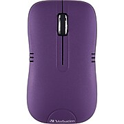 Verbatim Commuter Series Wireless Notebook Optical Mouse, Matte Purple (99781)