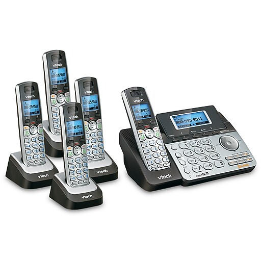 VTech 2 Line 5 handset Cordless Bundle with (1) DS6151 Phone system and