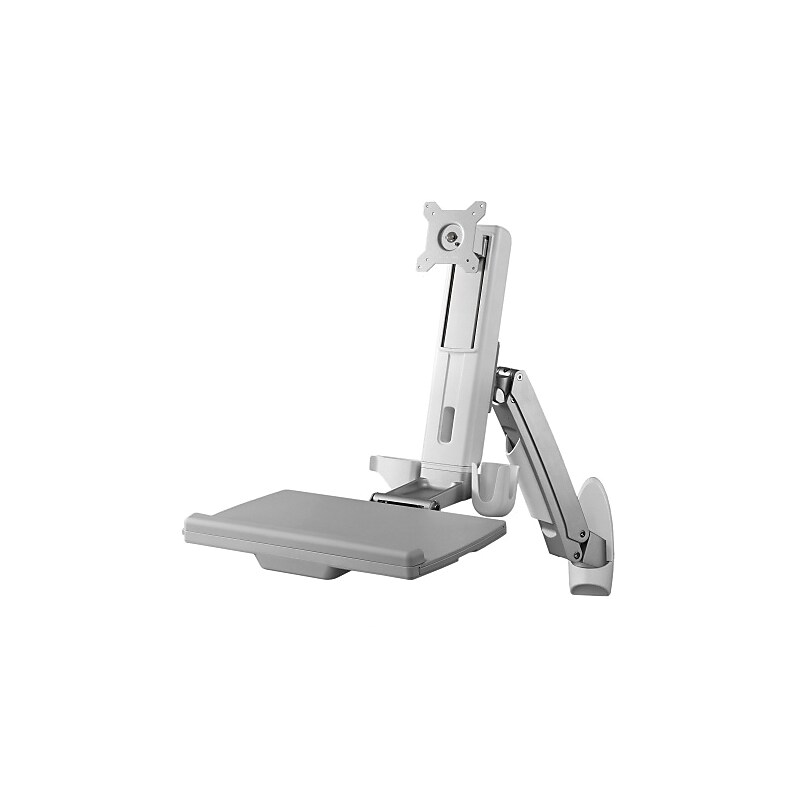 Amer Adjustable Monitor Mount, Up to 24", Gray (AMR1AWS) image 1