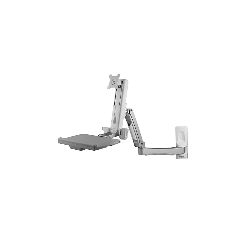 Amer Adjustable Monitor Mount, Up to 24", Gray (AMR1AWSL) image 1