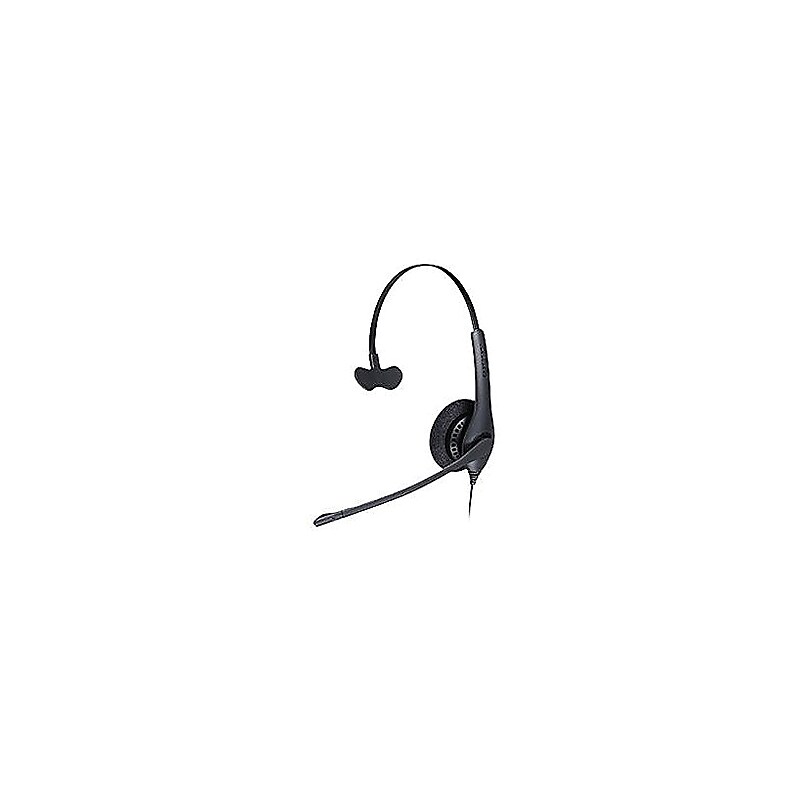 Jabra Biz 1500 Noise Canceling Mono Headset Microphone, Over-the-Head, Black (1553-0159) image 1
