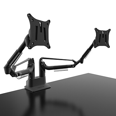 Kanto DMS2000 Adjustable Gas Shock Arm Dual-Monitor Desktop Mount for up to 32″ Displays, Black Sansujyuku sansujyuku.com