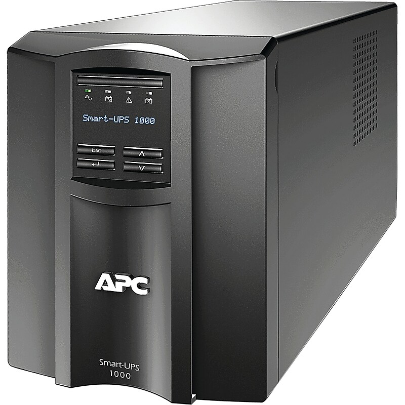APC Smart-UPS 1000VA LCD 1000VA UPS, 8-Outlets, Black (SMT1000C) image 1
