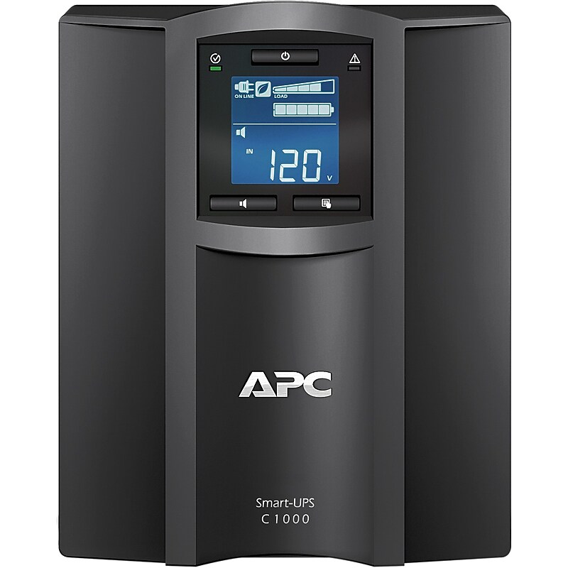 APC Smart-UPS C 1000VA UPS, 8-Outlets, Black (SMC1000C) image 1