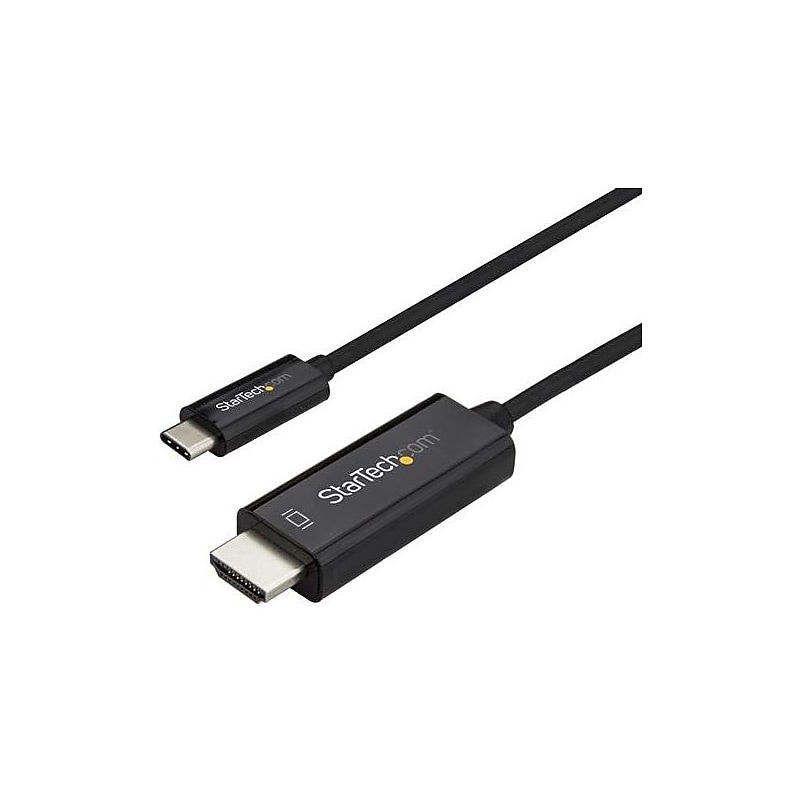 StarTech.com 2 m (6 ft.) USB-C to HDMI Cable, 4K at 60 Hz, Black (CDP2HD2MBNL) image 1