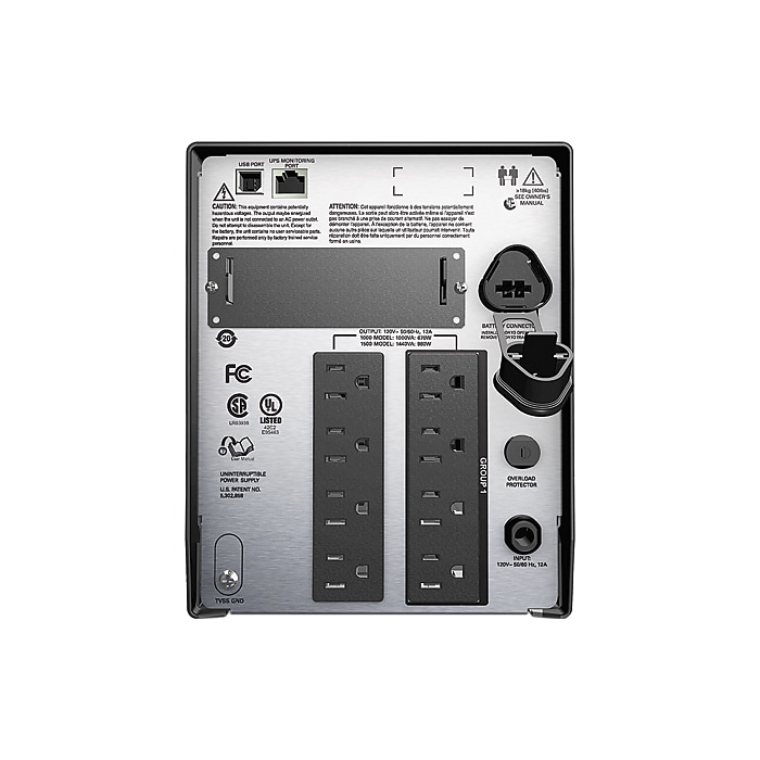 APC Smart-UPS 1000VA LCD 1000VA UPS, 8-Outlets, Black (SMT1000C