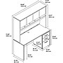 Bush Business Furniture Westfield 60"W Office Desk with Hutch and Mobile File Cabinet, Hansen Cherry (SRC014HCSU)~#|#~m007003146_sc7