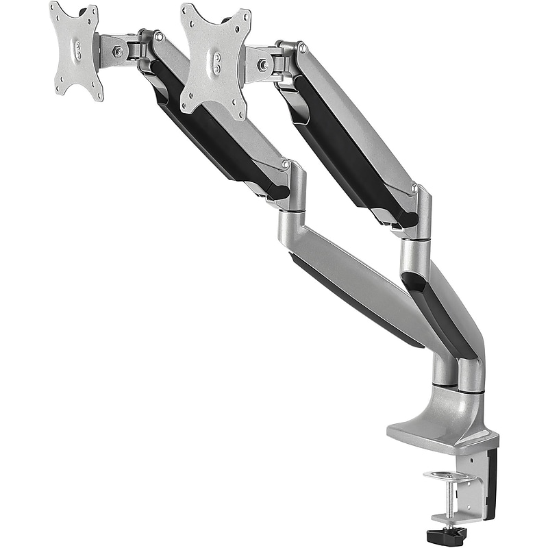 SIIG Adjustable Monitor Mount, Up to 32", Silver (CE-MT2E12-S1) image 1