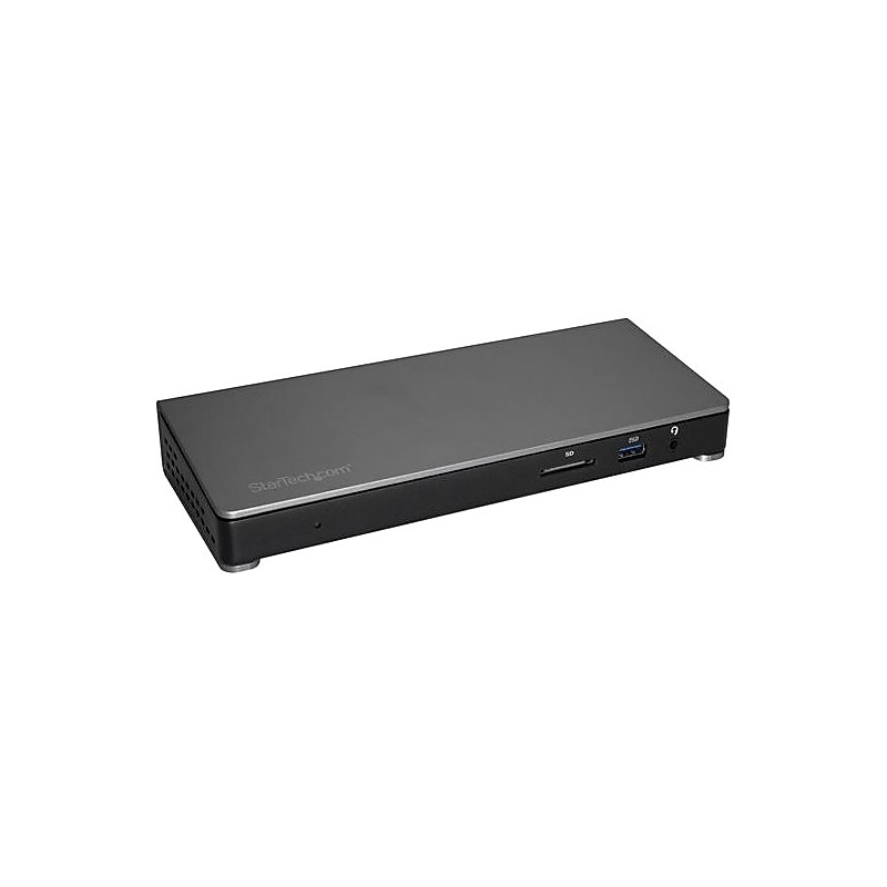 StarTech® Thunderbolt 3 Dock with SD Card Reader, Dual-4K, 85W USB Power Delivery image 1