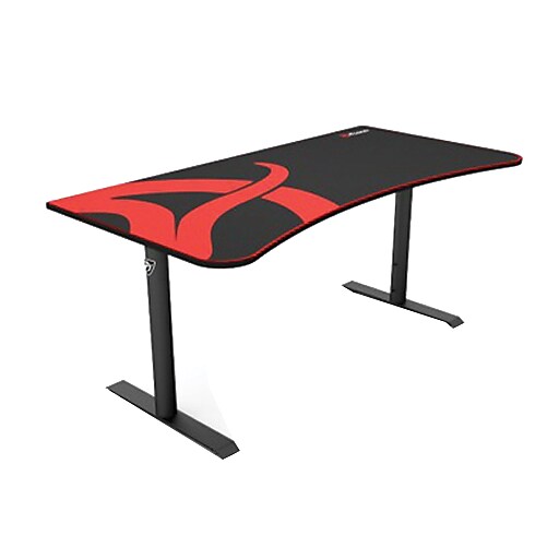 Arozzi Arena Rectangle Top Gaming Desk, Black (ARENA-NA-BLACK) at Staples