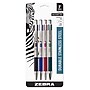 Zebra F-301 Retractable Ballpoint Pen, Fine Point, 0.7mm, Assorted Ink, 4 Pack (27174)~#|#~m007007004_sc7