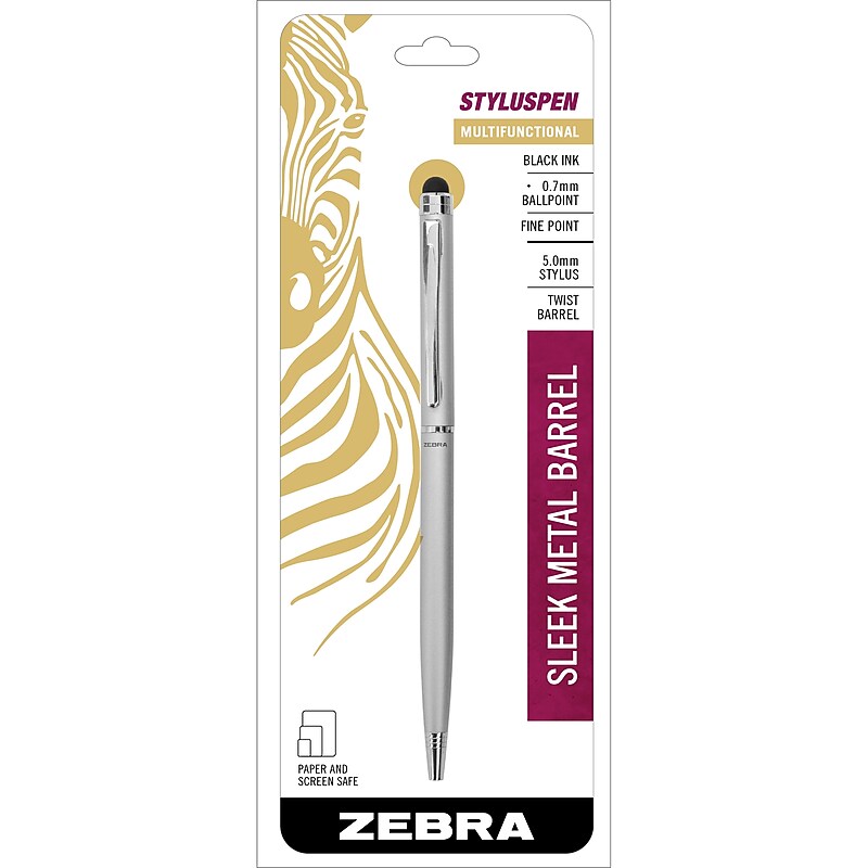Zebra Stylus Ballpoint Pen, Fine Point, 0.7mm, Black Ink (33161) image 1