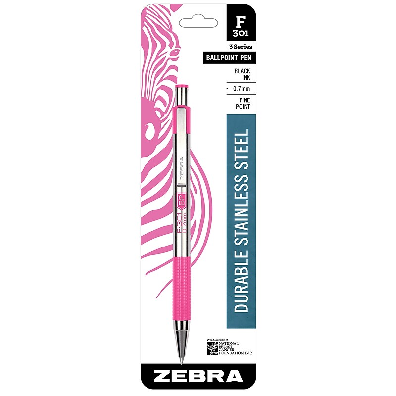 Zebra Retractable Ballpoint Pen, Fine Point, 0.7mm, Black Ink (ZEB37111) image 1