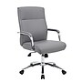 Boss Office Products Ergonomic Vinyl Executive Chair, Grey (B696C-GY)~#|#~m007008535_sc7