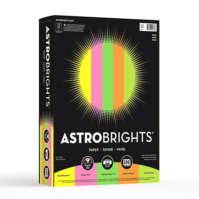 Astrobrights Color Paper, 8.5