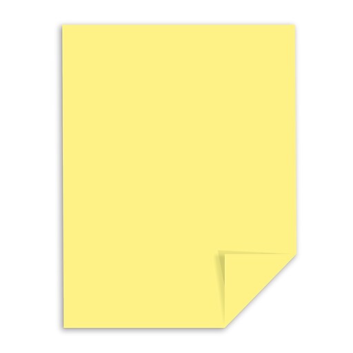EXACT Index Cardstock 08 1/2" x 11" Smooth Finish 110 lb. Canary 250
