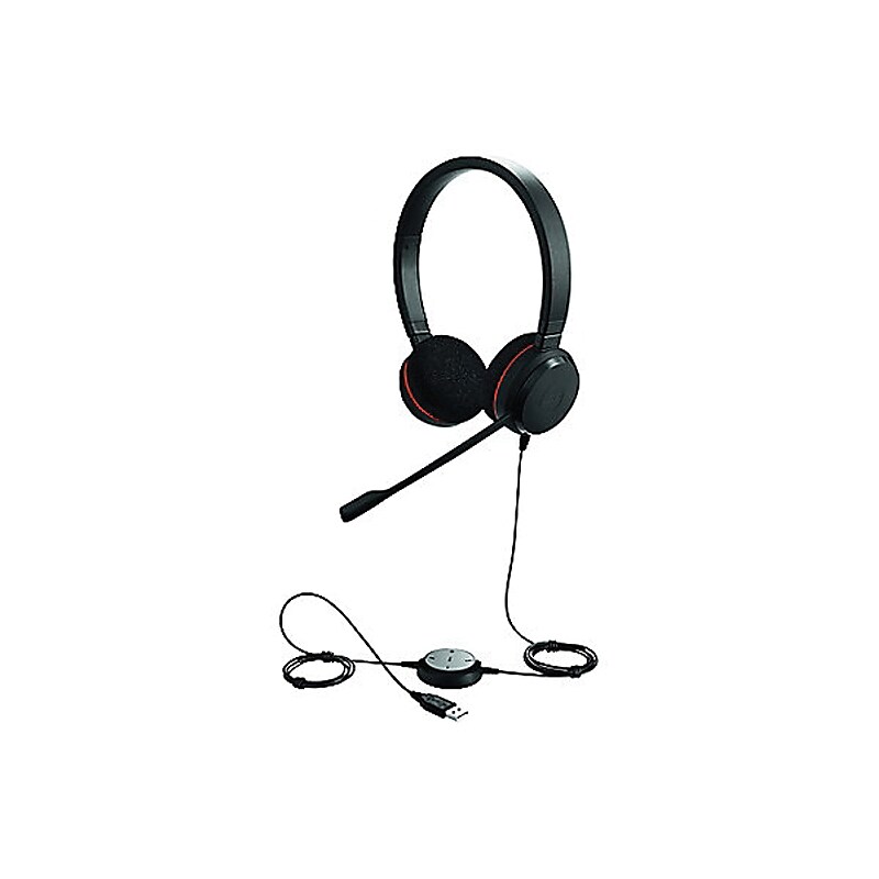 Jabra Evolve 20 UC Stereo Noise Canceling Headset, Over-the-Head, Black (4999-829-409) image 1