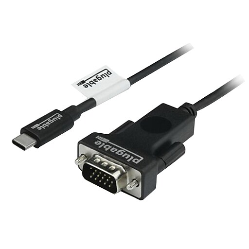Plugable USBCVGACABLE 6' VGA to USB 3.1 Type C Male/Male Video Cable