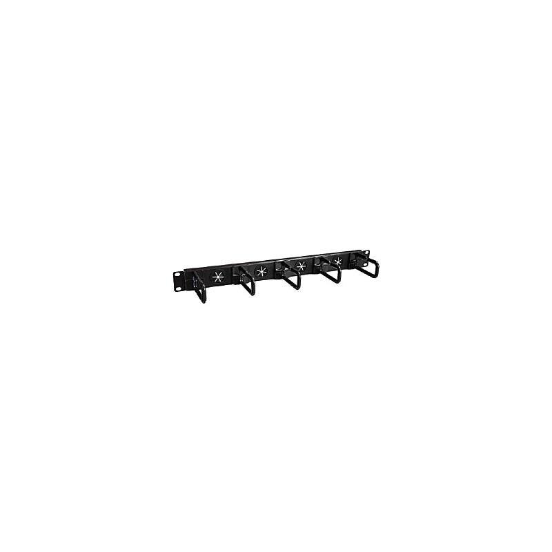 StarTech.com® 1U Server Rack Cable Management Panel, Black (CABLMANAGERH) image 1