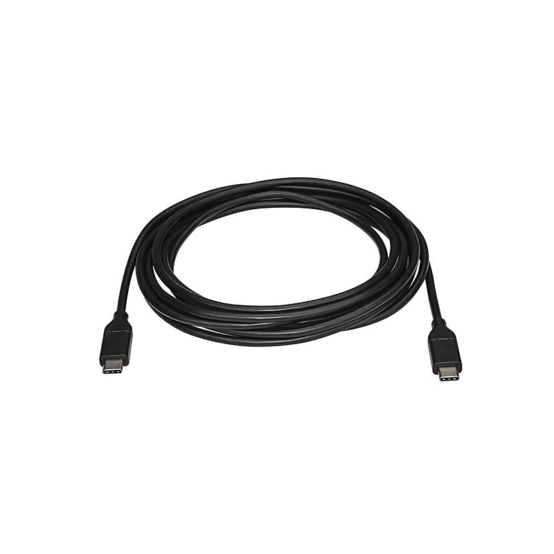 StarTech.com® USB2CC3M 9.8' USB 2.0 Type C Male/Male Data Transfer Cable, Black image 1