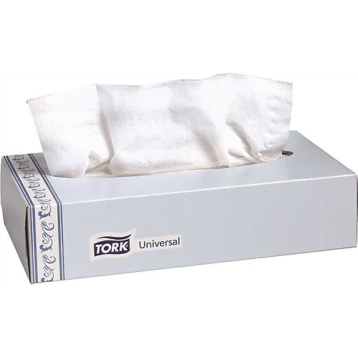 Tork Universal Facial Tissue Flat Box , 2Ply White at Staples
