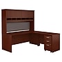 Bush Business Furniture Westfield 72W L Shaped Desk with Hutch and Mobile File Cabinet, Mahogany (SRC0018MASU)~#|#~m007014746_sc7