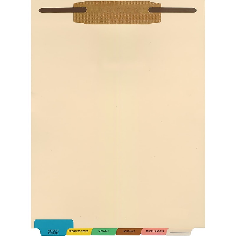 Medical Arts Press® File Folder Divider Sets, 6 Tabs, 25/Box image 1