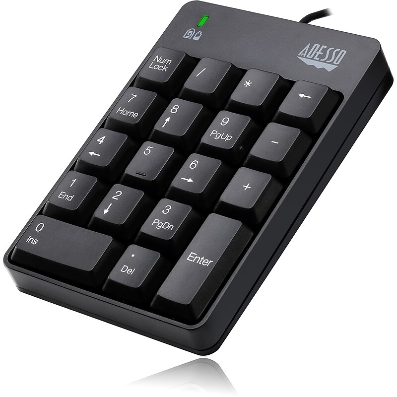 Adesso Wired Keypad, Black (AKB-601UB) image 1
