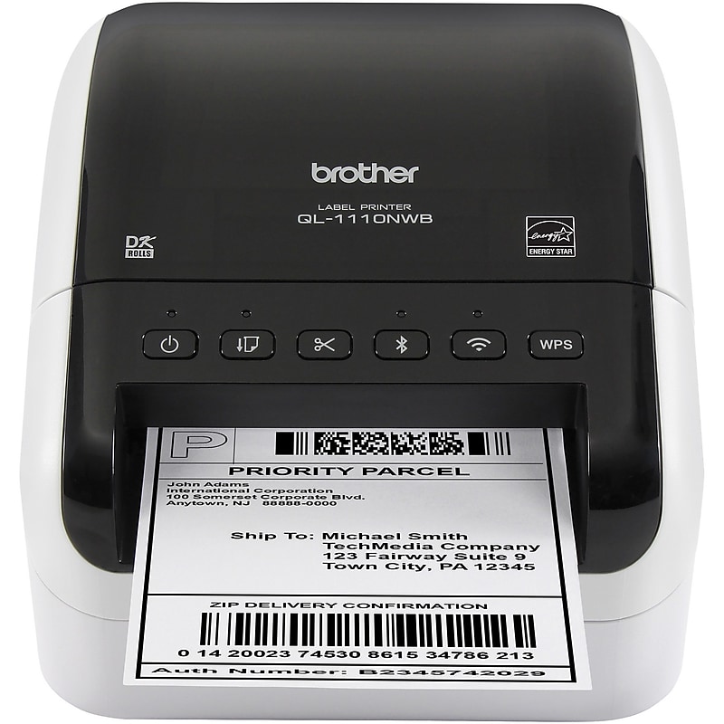 Brother Desktop QL-1110NWB Direct Thermal Printer image 1