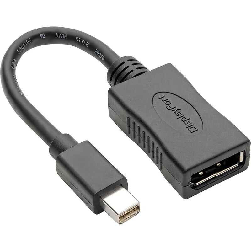 Keyspan Mini DisplayPort to DisplayPort, Black (P139-06N-DP4K6B) image 1