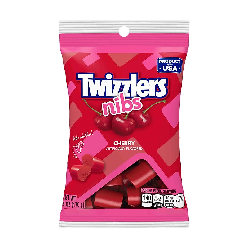 Twizzlers Cherry Nibs Licorice, 6 oz, 12/Carton (HEC54413) image 1