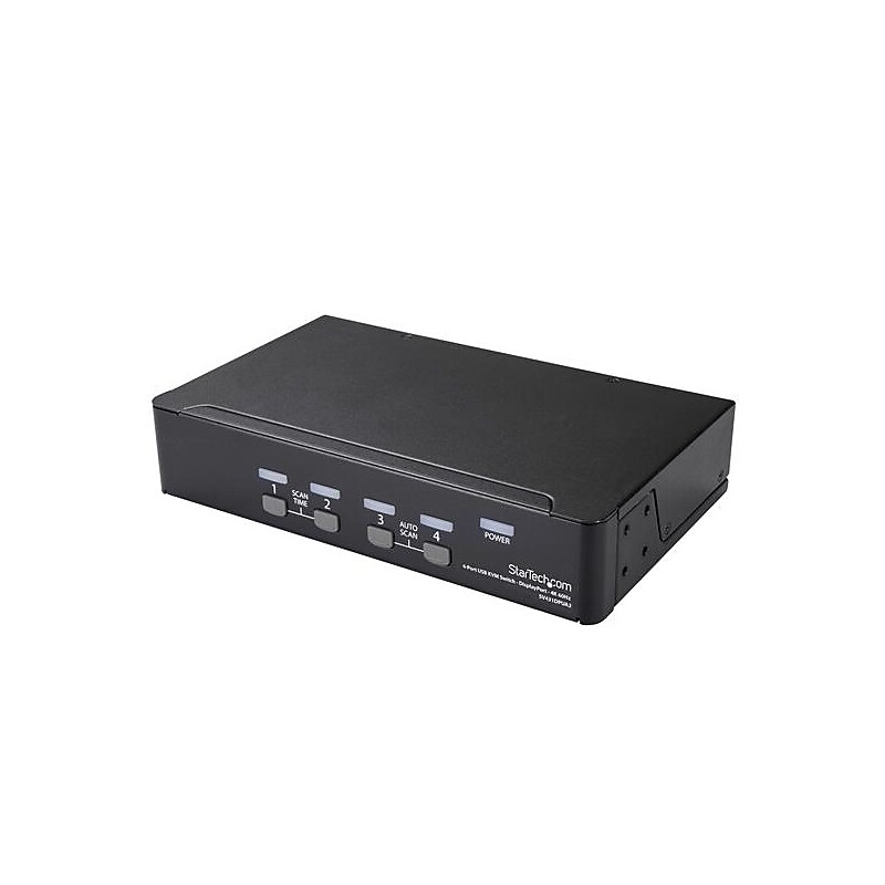 StarTech® SV431DPUA2 DisplayPort KVM Switch 4 Port 4K 60HzDisplayPort 1.2 KVM Computer Switch Box, DisplayPort Switch image 1