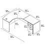 Bush Business Furniture Westfield Right Handed L Shaped Desk with Mobile File Cabinet, Hansen Cherry (SRC007HCRSU)~#|#~m007025418_sc7