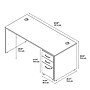 Bush Business Furniture Westfield 66W x 30D Office Desk with Mobile File Cabinet, Mocha Cherry (SRC015MRSU)~#|#~m007025518_sc7