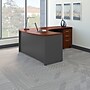 Bush Business Furniture Westfield Right Handed L Shaped Desk with Mobile File Cabinet, Hansen Cherry (SRC007HCRSU)~#|#~m007025538_sc7