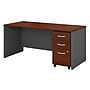 Bush Business Furniture Westfield 66W x 30D Office Desk with Mobile File Cabinet, Hansen Cherry (SRC015HCSU)~#|#~m007025539_sc7