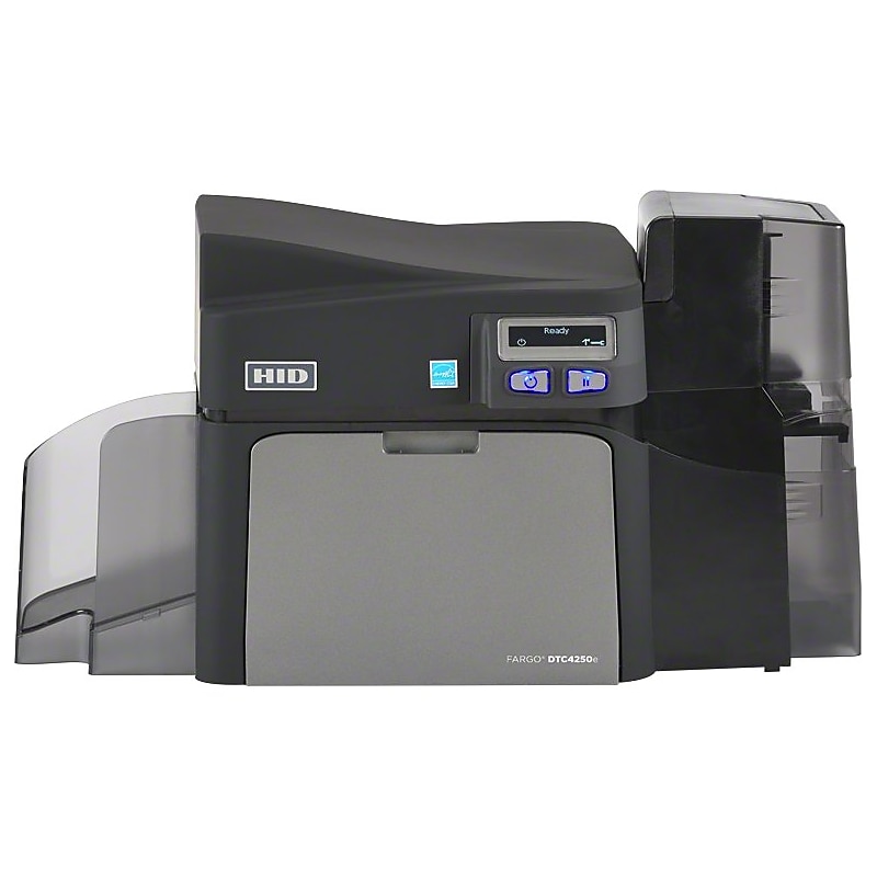Fargo DTC4250e Single Sided Dye Sublimation/Thermal Transfer Printer, Color, Desktop, Card Print image 1