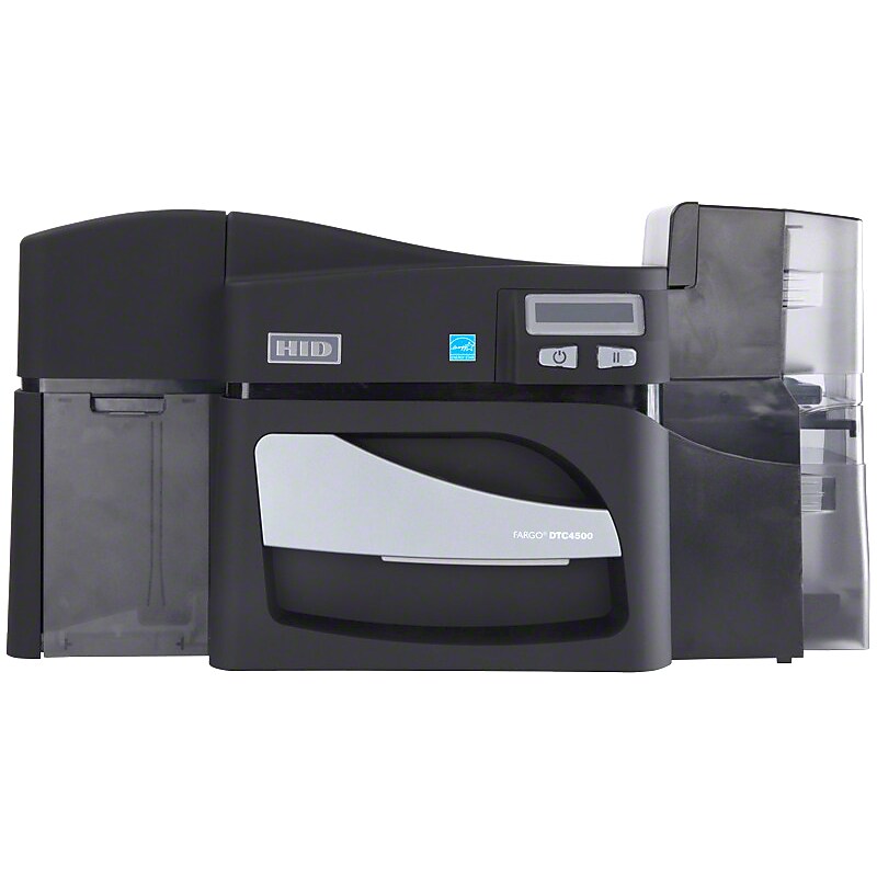 Fargo DTC 4500e USB & Network Ready Color Printer, Black/Gray (055000) image 1