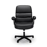 ESS-6010 OFM Essentials Collection Leather Office Chair with Arms in Black 