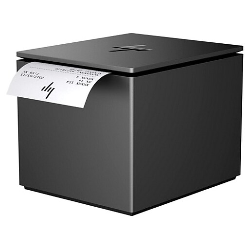 Shop Staples for HP® ElitePOS Monochrome Direct Thermal Printer, Ebony Black (1RL96AT)