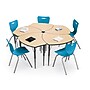 Balt Platinum Legs/Edgeband Small Shapes Desk Without Book Box, Fusion Maple (90580)~#|#~m007032822_sc7