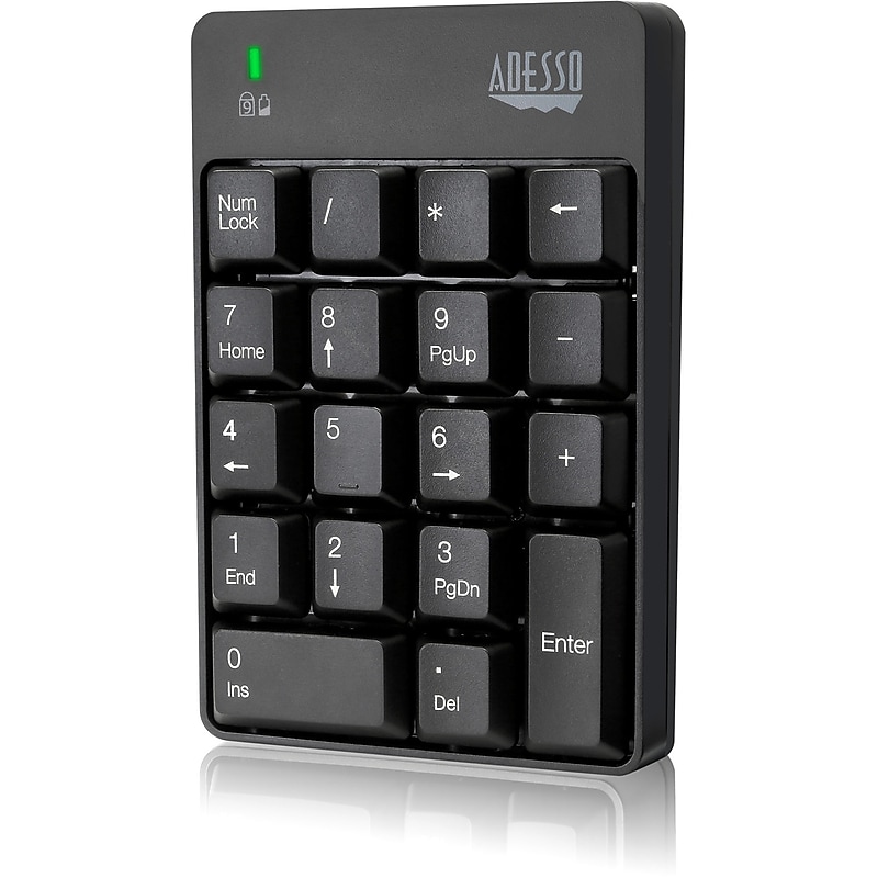 Adesso EasyTouch Wireless Keypad, Black (WKB-6010UB) image 1