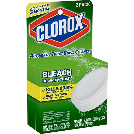 Clorox® Automatic Toilet Bowl Cleaner, 3.5 oz., 2 Tablets/Pack Staples